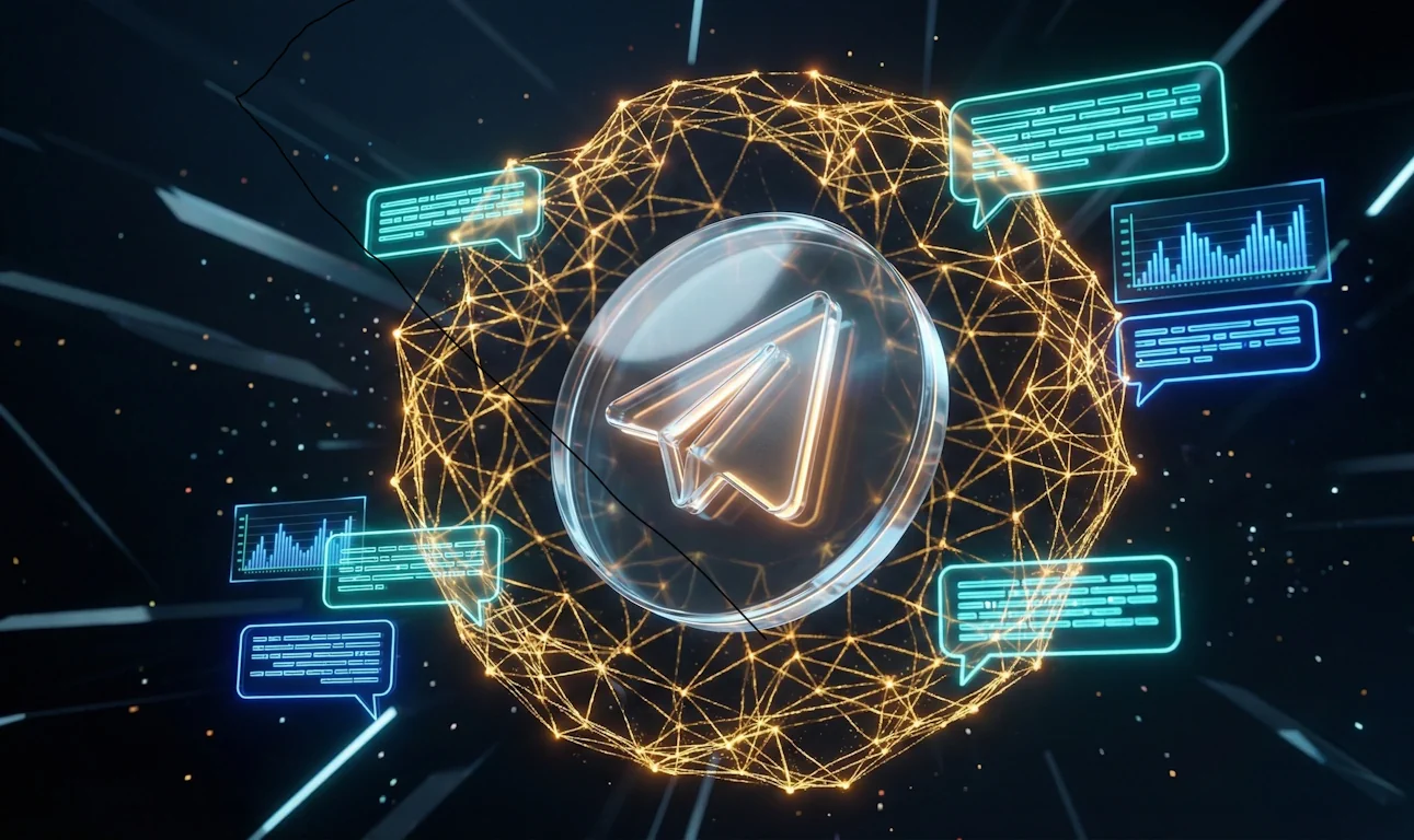 Futuristic AI Telegram Neural Network